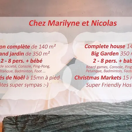 Maison 140m2 Au Calme - Beau Jardin - A 15mn A Pied Du Centre-ville De Holiday home *